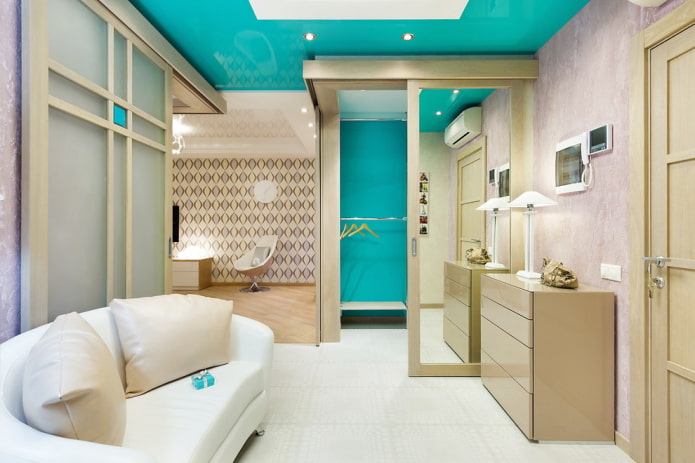 dressing room with corner doors in the interior dressing room with corner doors in the interior