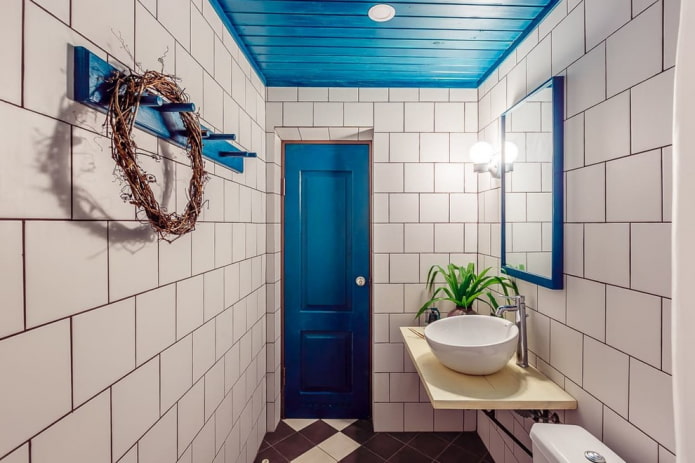 blue doors in the interior