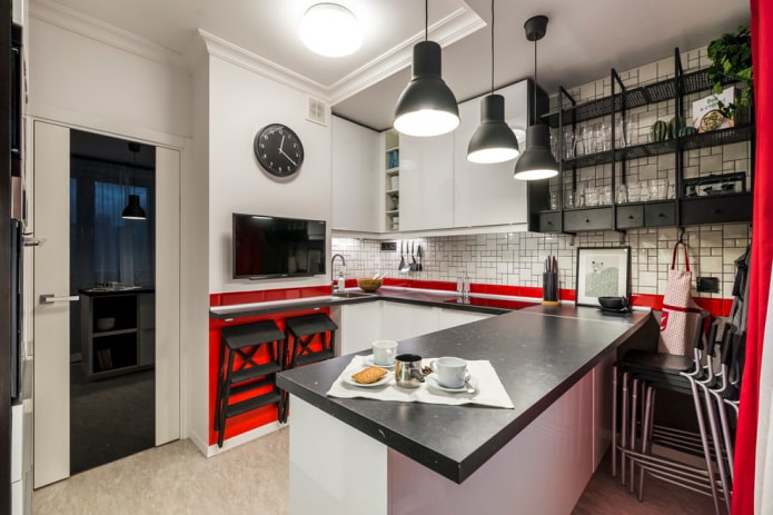 doors in the interior of the kitchen