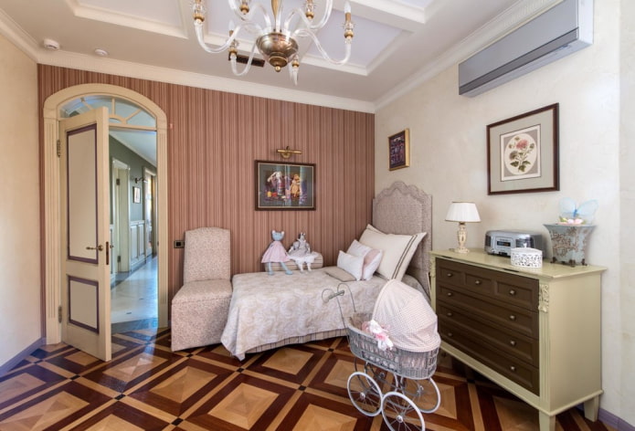 sand-colored doors in the interior