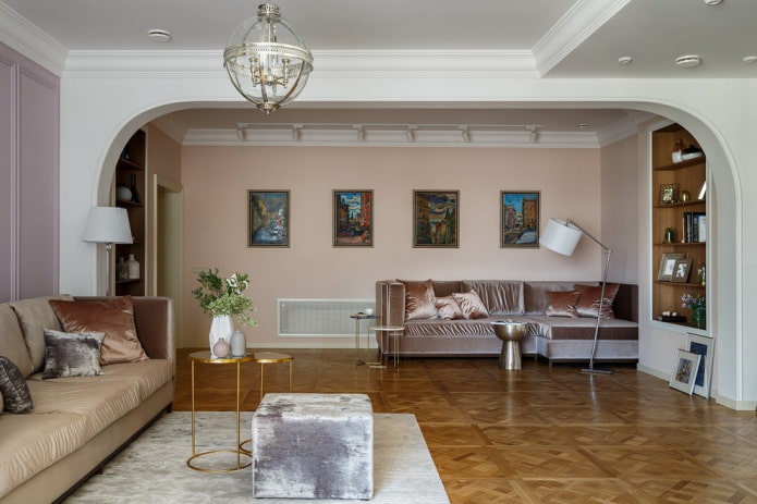 arched opening dividing the living room arched opening dividing the living room