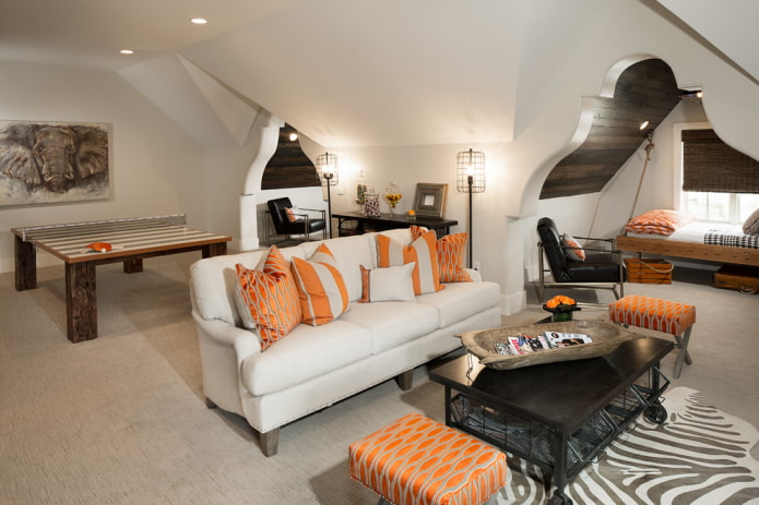 curly arches in the interior of the living room curly arches in the interior of the living room