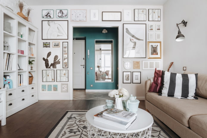 arch between the corridor and the living room arch between the corridor and the living room
