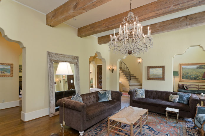 curly arches in the interior of the living room curly arches in the interior of the living room