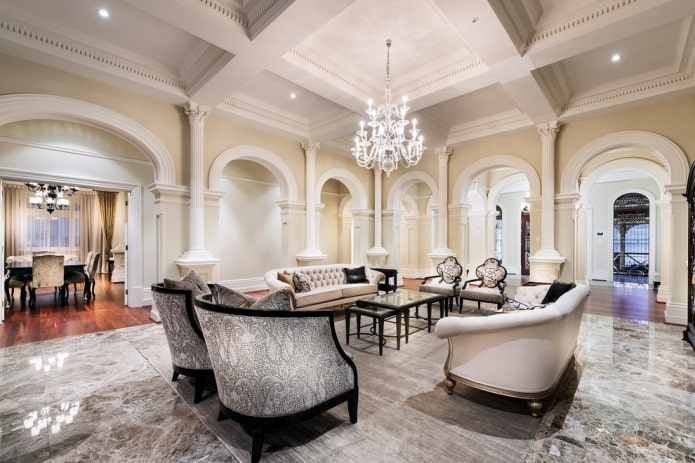 large arched structures in the hall large arched structures in the hall