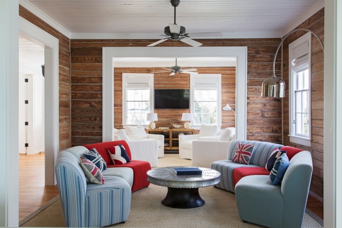 two arches in the interior of the living room two arches in the interior of the living room