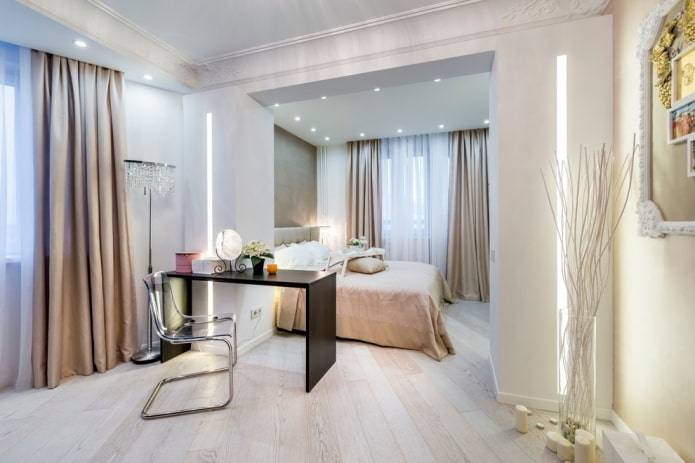 large plasterboard arch in the interior large plasterboard arch in the interior