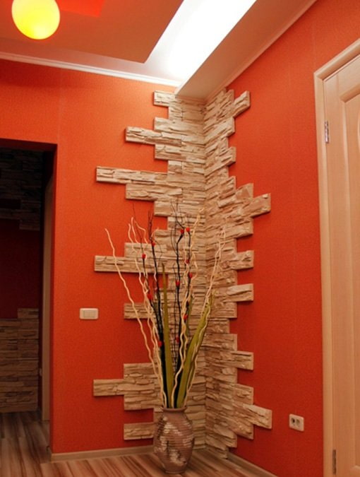 corner decoration in the interior