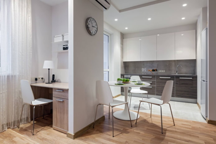 niche with a working area in the interior niche with a working area in the interior