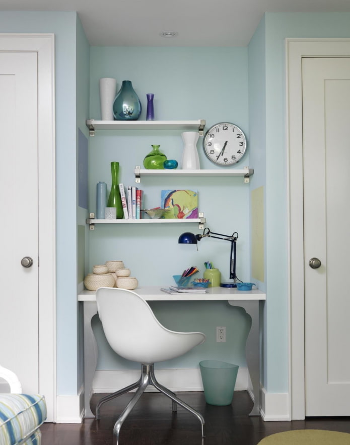 niche with a working area in the interior niche with a working area in the interior