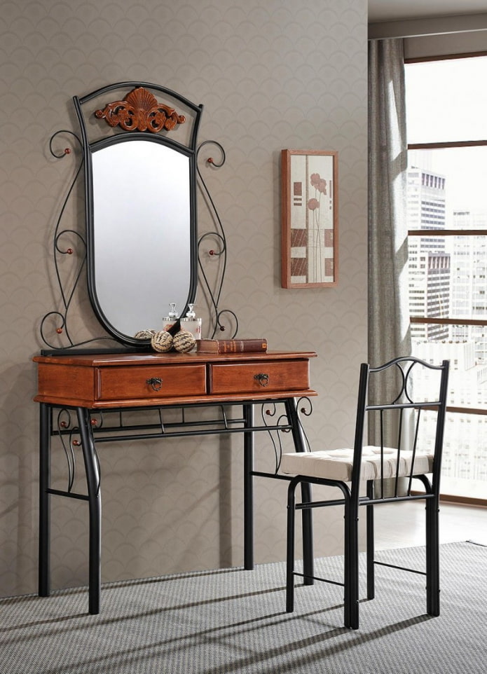 forged dressing table in the interior forged dressing table in the interior