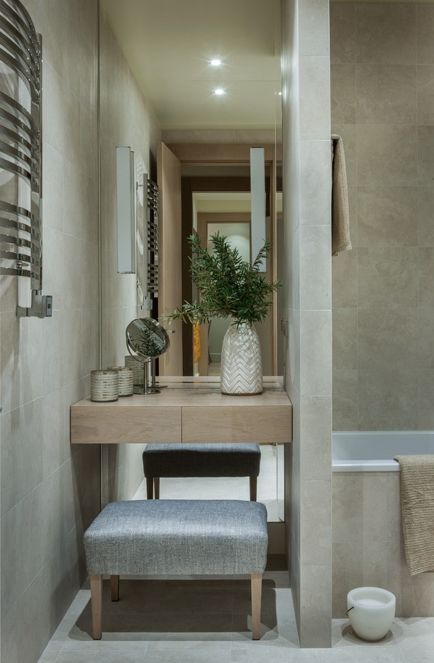 narrow dressing table in the interior narrow dressing table in the interior