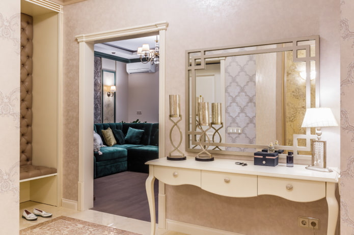 makeup table in the hallway makeup table in the hallway