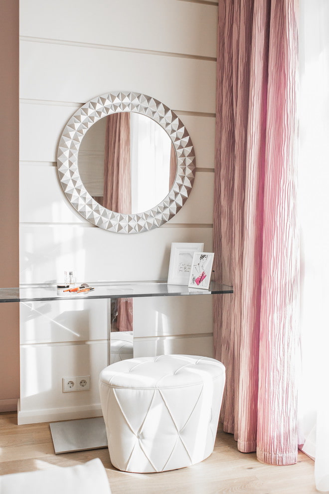 dressing glass table in the interior dressing glass table in the interior