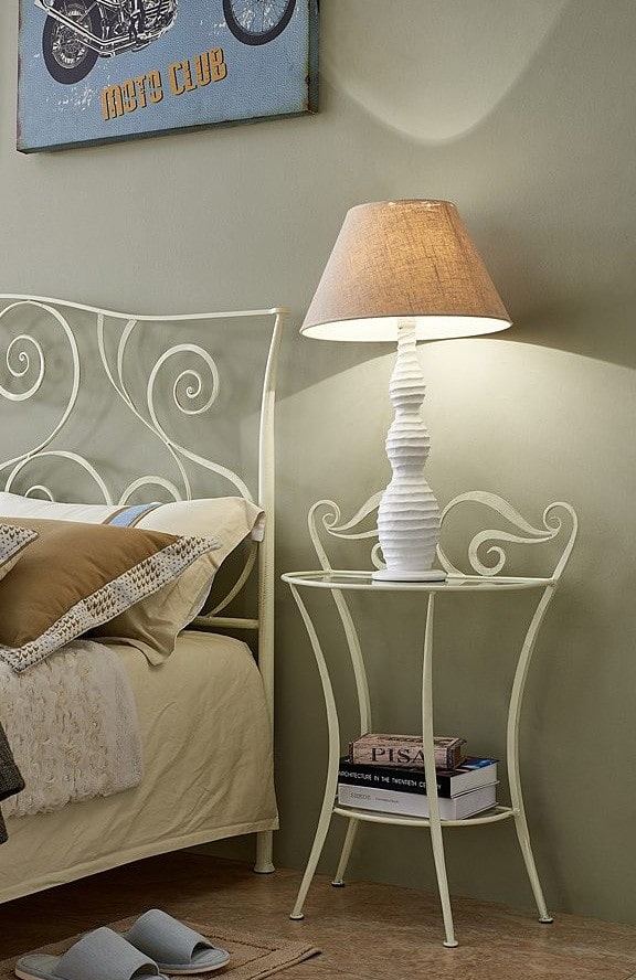 forged bedside table in the interior forged bedside table in the interior