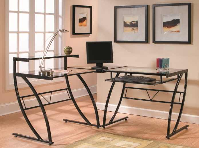 forged corner table in the interior forged corner table in the interior