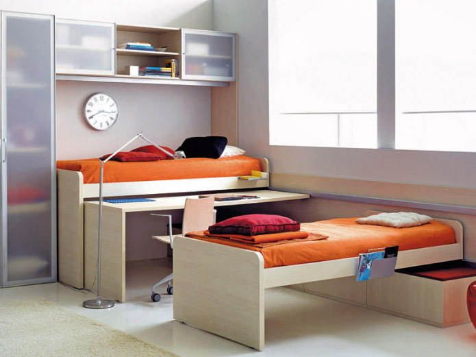 retractable table in the interior of the nursery retractable table in the interior of the nursery