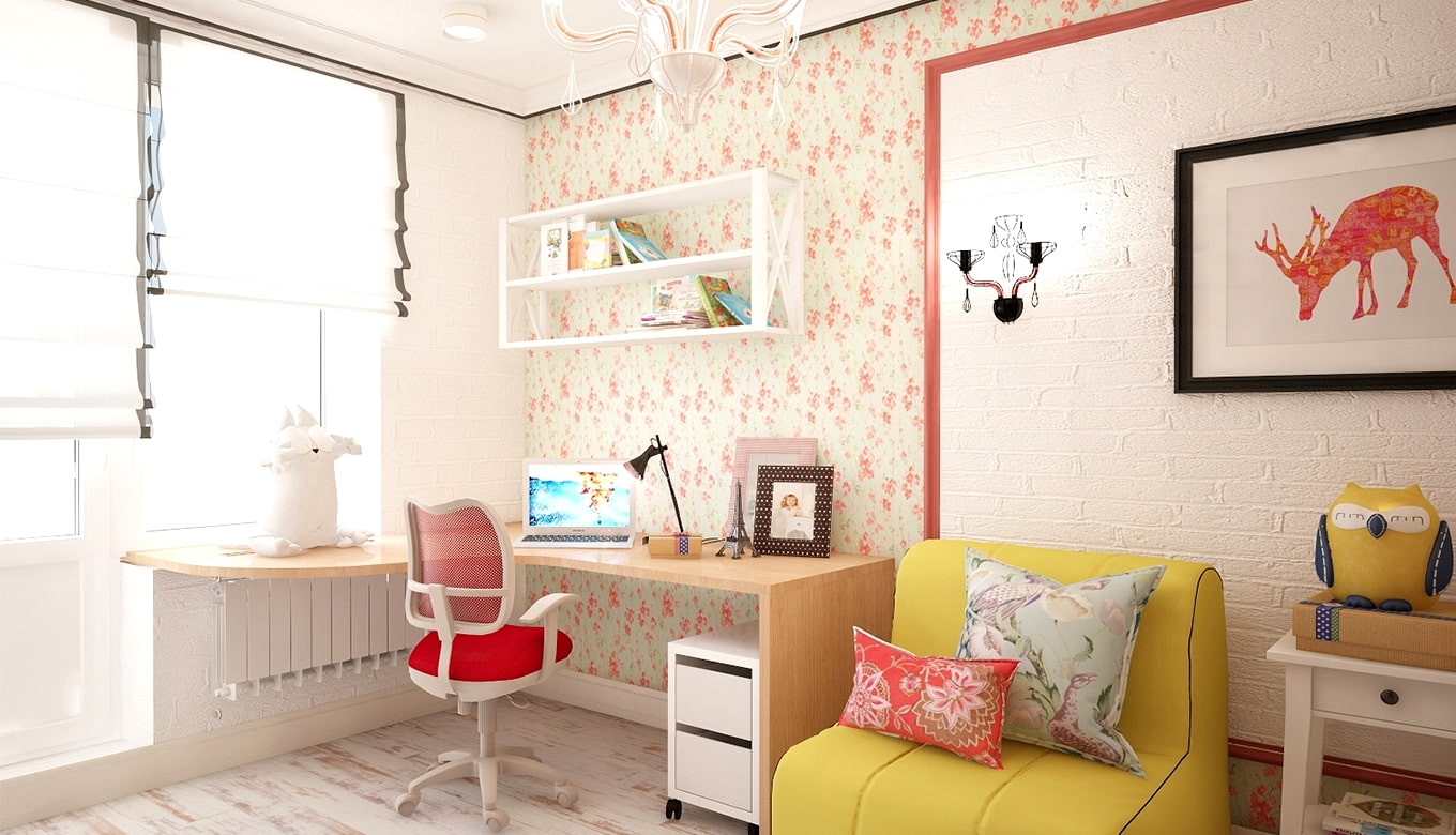 computer desk in the nursery