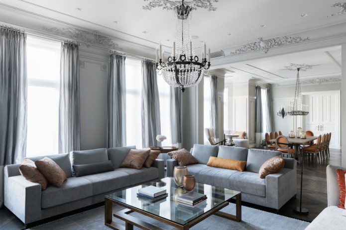 square coffee table in the interior