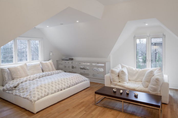 narrow coffee table in the interior