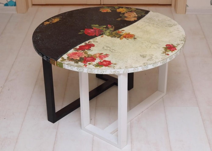decoupage coffee table