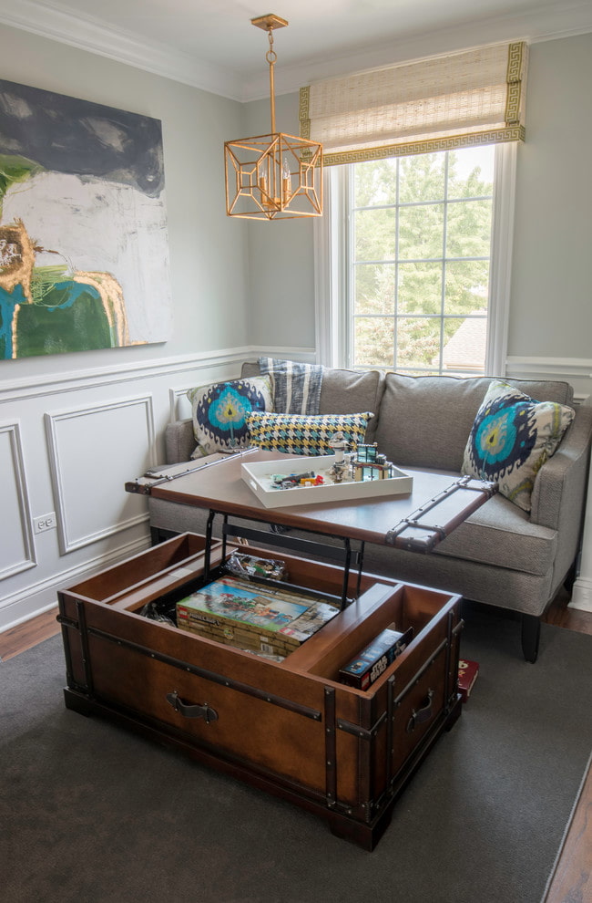 table with stylized antique chest table with stylized antique chest
