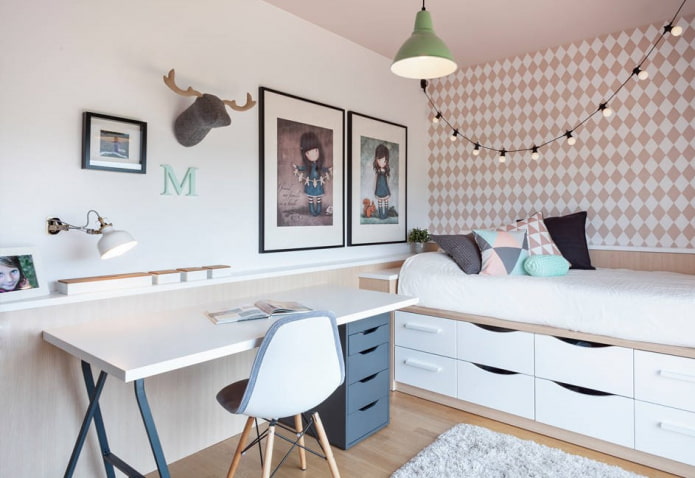 scandinavian writing desk