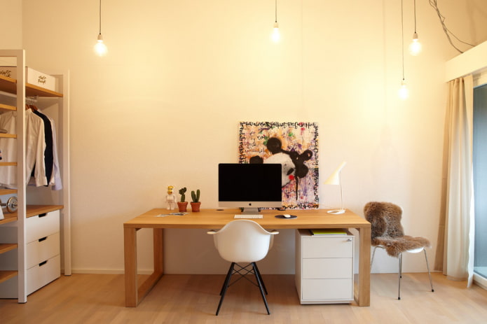 scandinavian style computer desk