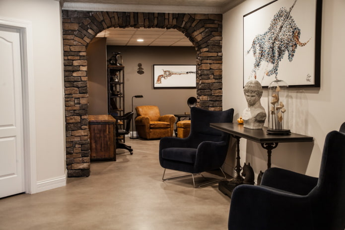 doorway decorated with masonry