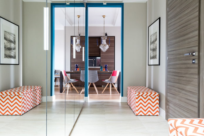 high doorway in the interior