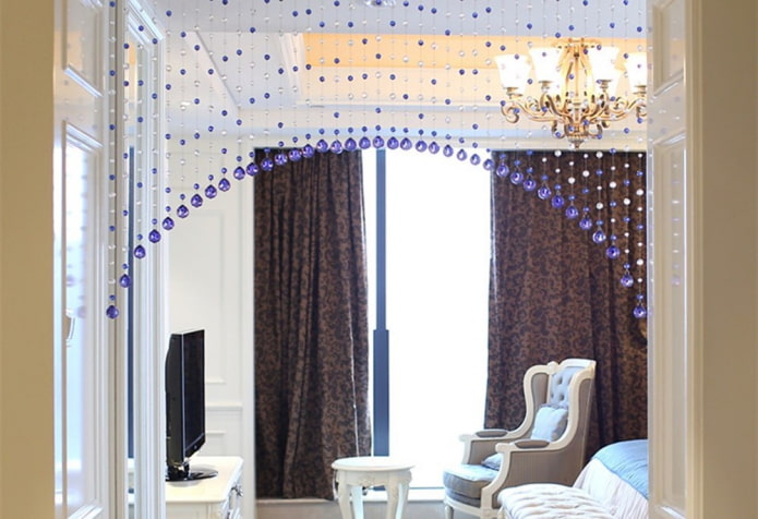 curtains made of beads on the door in the interior curtains made of beads on the door in the interior