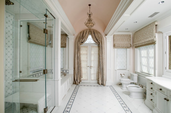 curtains on the door in a classic style curtains on the door in a classic style