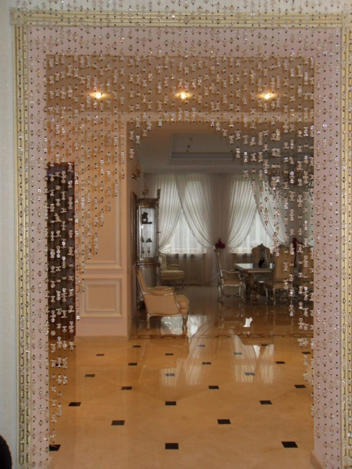 thread curtains on the doorway thread curtains on the doorway