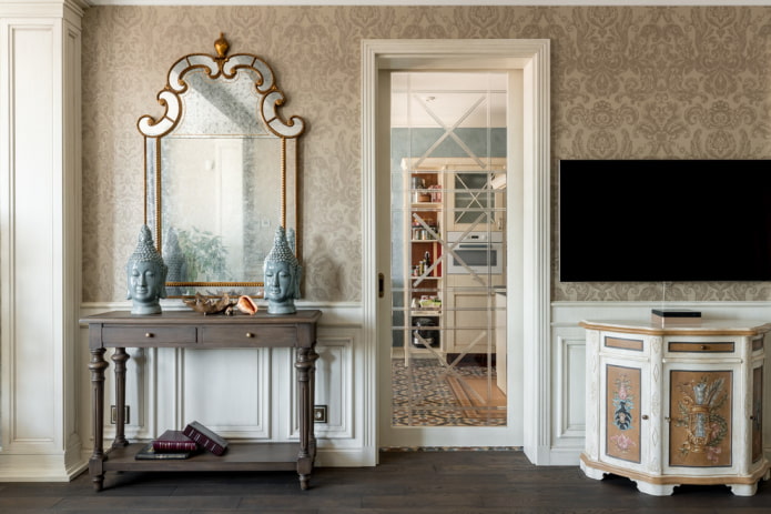 doors with transparent glass in the interior doors with transparent glass in the interior