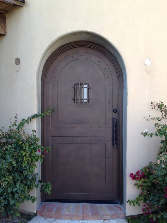 metal door with forging elements metal door with forging elements