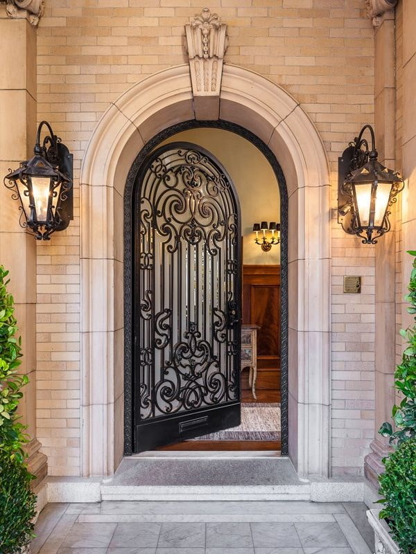 entrance to the country house entrance to the country house