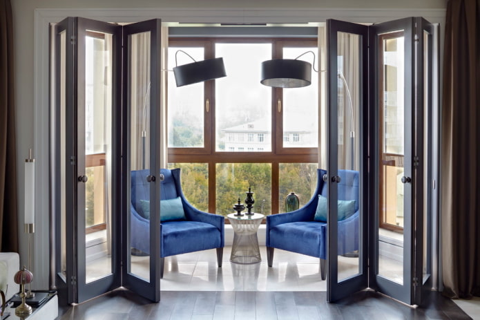 sliding doors-accordion in the interior sliding doors-accordion in the interior