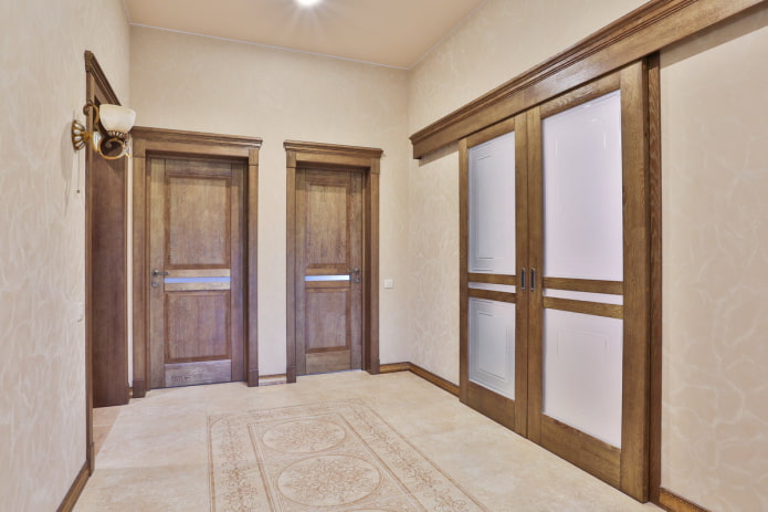 sliding door leaves in the hallway sliding door leaves in the hallway