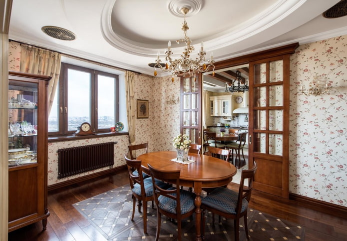 compartment doors in classic style