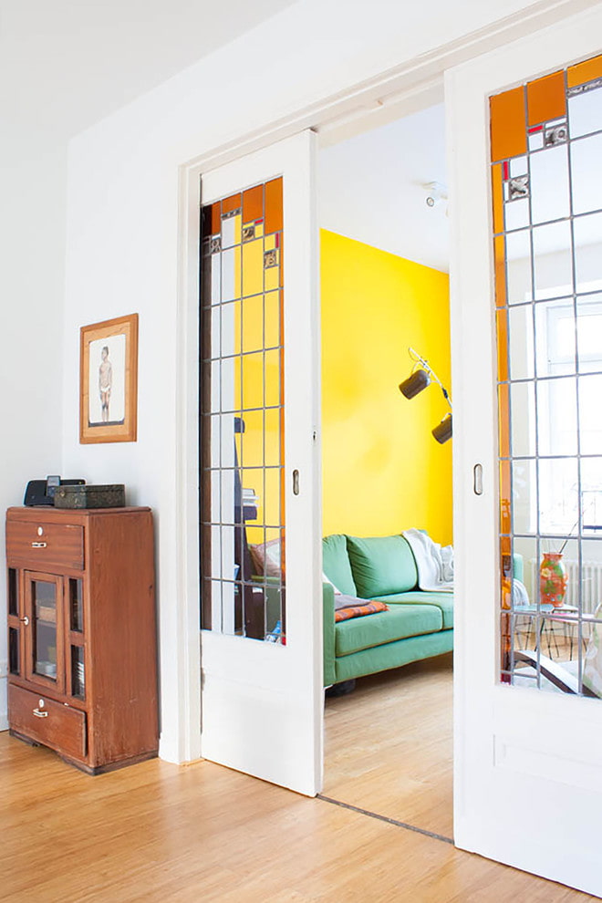 compartment doors with inserts in the interior