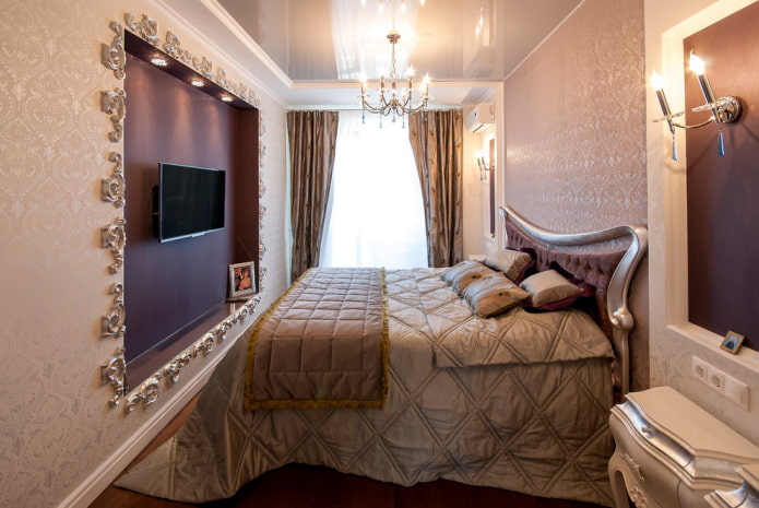 wall with a niche in the interior in a classic style wall with a niche in the interior in a classic style