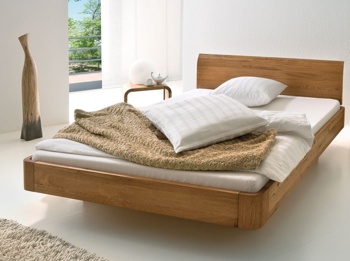 wooden floating bed wooden floating bed