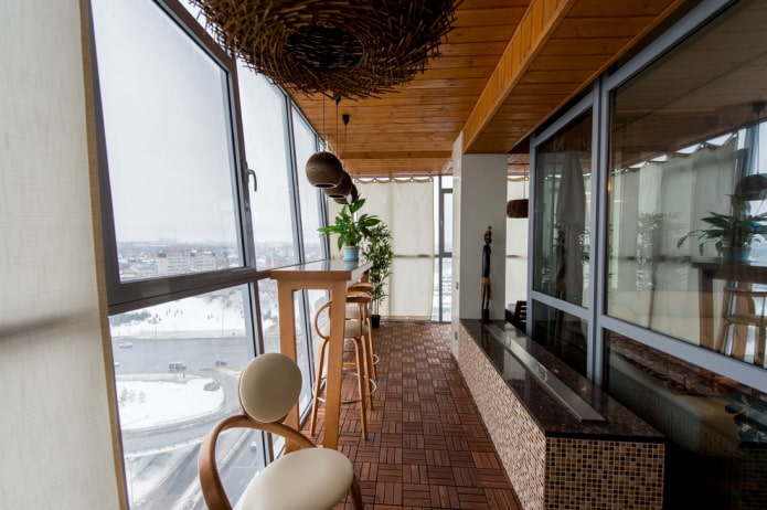 bar counter on the loggia bar counter on the loggia