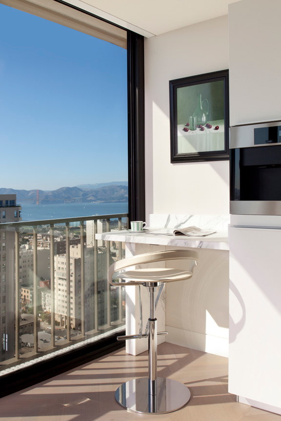 bar counter in the corner of the balcony bar counter in the corner of the balcony