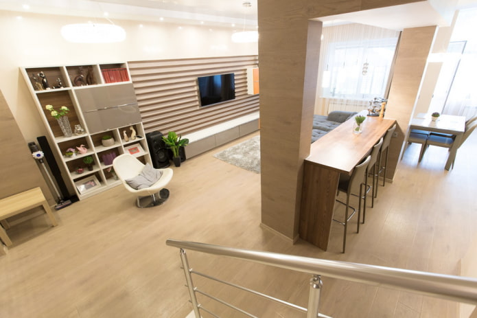 bar counter design in the interior of the hall