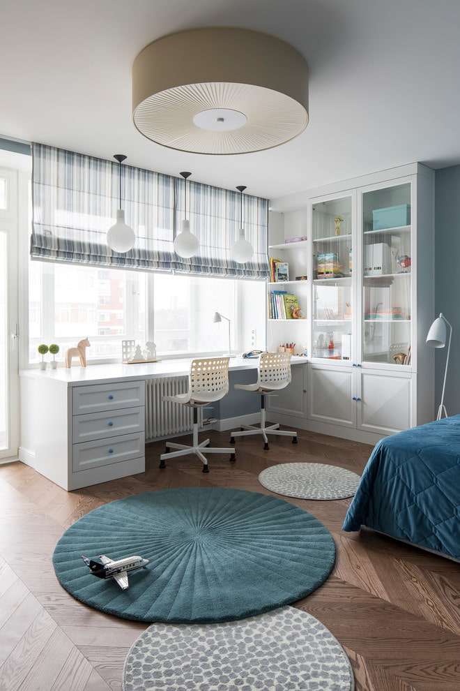 built-in table top for two children built-in table top for two children