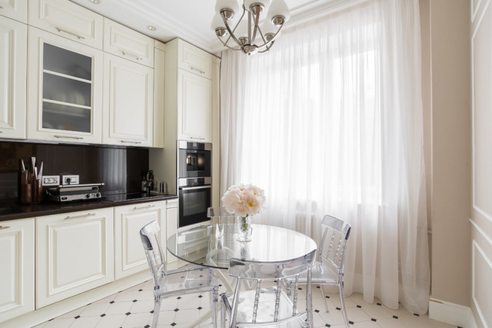 kitchen interior in light colors