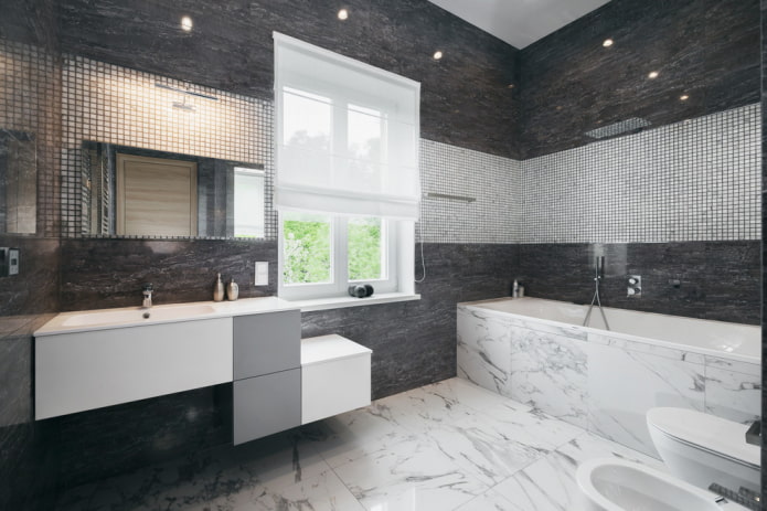 mosaic inserts in the bathroom interior mosaic inserts in the bathroom interior