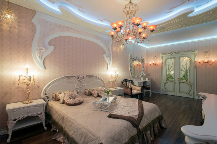 double model in art nouveau style