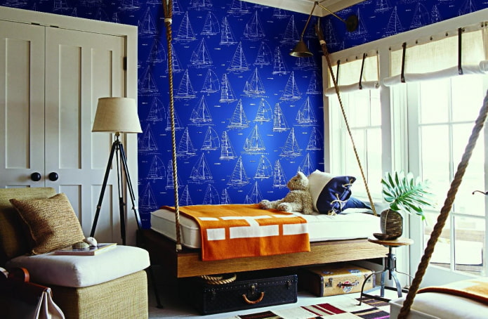 hanging bed in the nursery